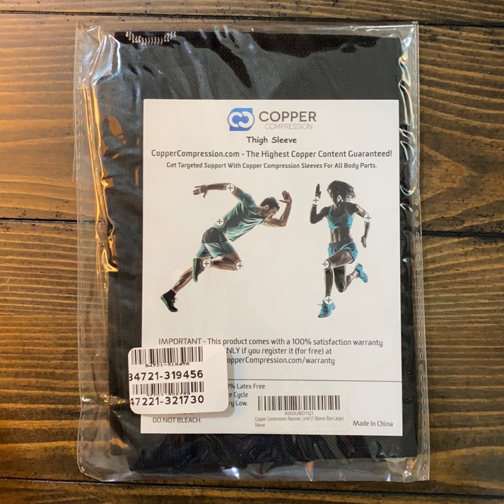 Copper Compression Thigh Sleeve